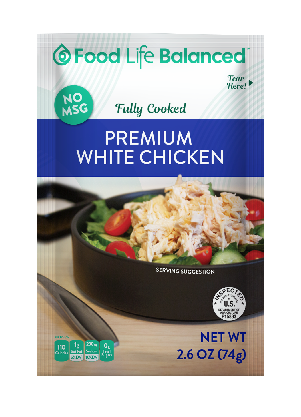 Ent, Pouch, FLB Chunked Chicken 12/2.6oz
