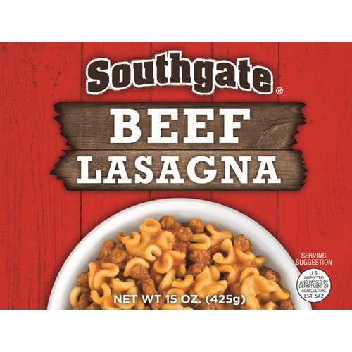 Ent, Southgate Beef Lasagna EZO 12/15oz