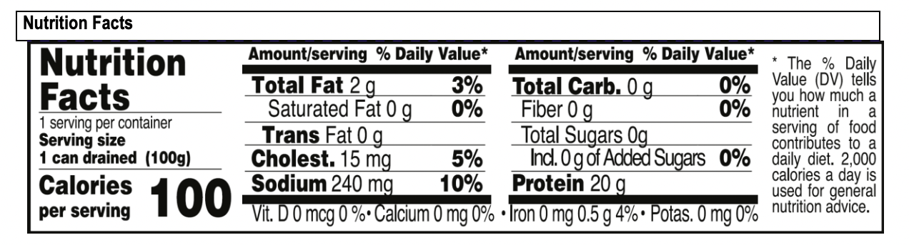 Ent, Tuna Chunked w/Water 48/5oz