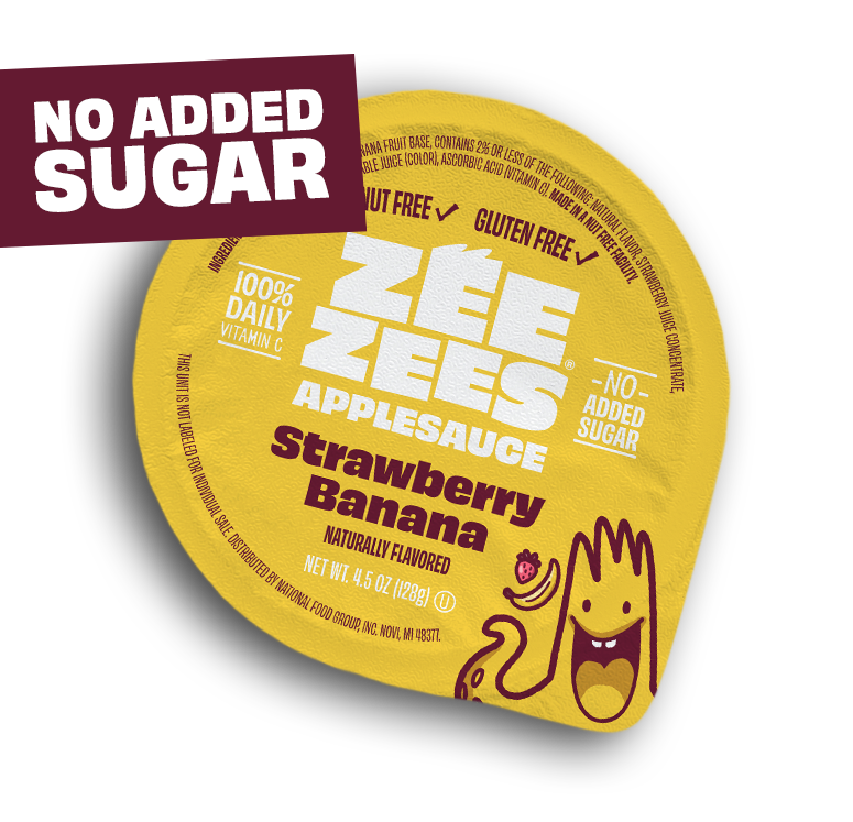 Fruit, Applesauce Zee Zee Strawberry Banana 96/4.5oz