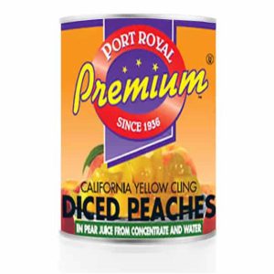 Fruit, PR Premium Diced Peaches w/Juice 6/#10