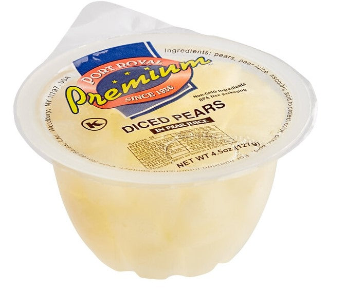 Fruit, PR Premium Diced Pears Fruit Cups 96/4.5oz