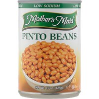 Veg, Pinto Beans Low Sodium Mothers Maid 6/#10
