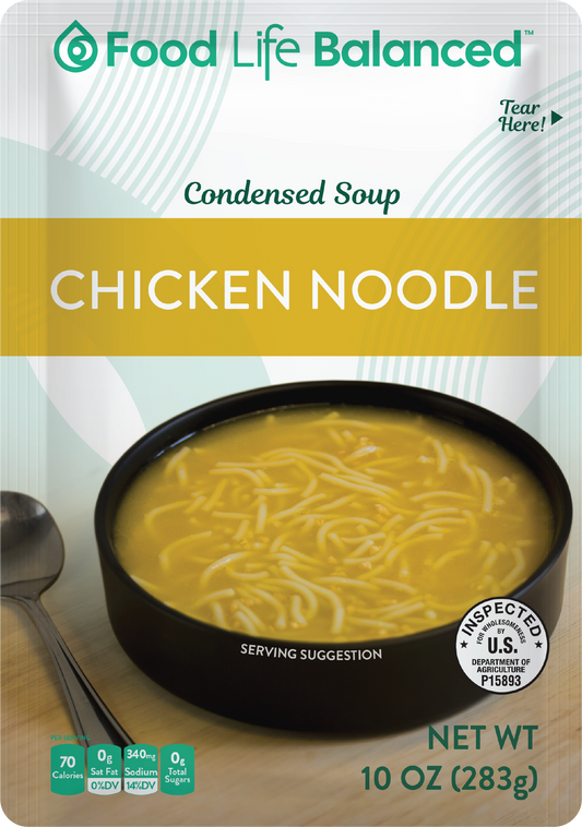 Ent, Pouch, FLB Chicken Noodle Soup 24/10oz