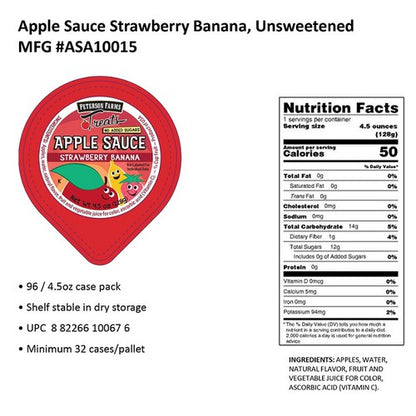 Fruit, Applesauce - PF Strawberry Banana 96/4.5oz