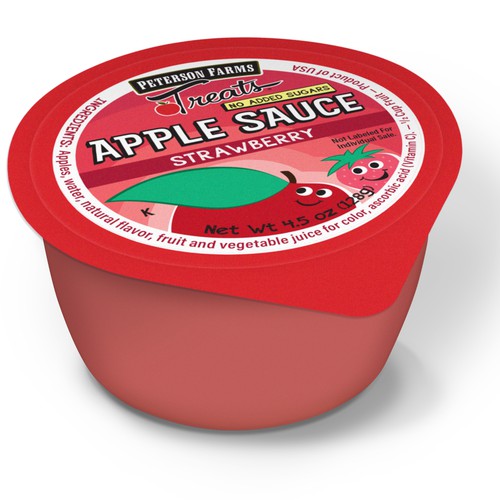 Fruit, Applesauce - PF Strawberry 96/4.5oz