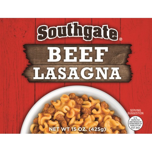 Ent, Southgate Beef Lasagna EZO 12/15oz