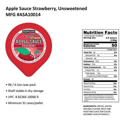 Fruit, Applesauce - PF Strawberry 96/4.5oz