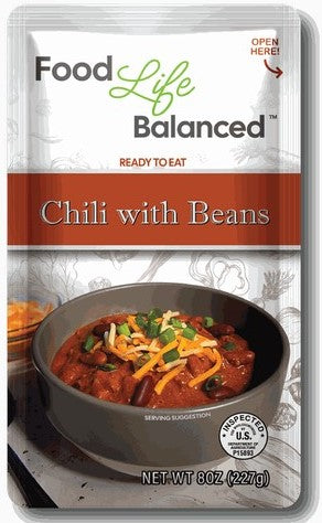 Ent, Pouch, FLB Chili w/ Beans 48/8oz