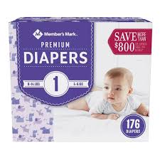 Diapers, Size 1, 176ct