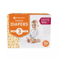 Diapers, Size 3, 234ct