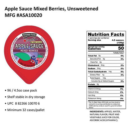 Fruit, Applesauce - PF Mixed Berries 96/4.5oz