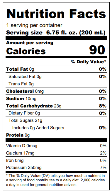 Juice, 6.75oz Suncup Apple