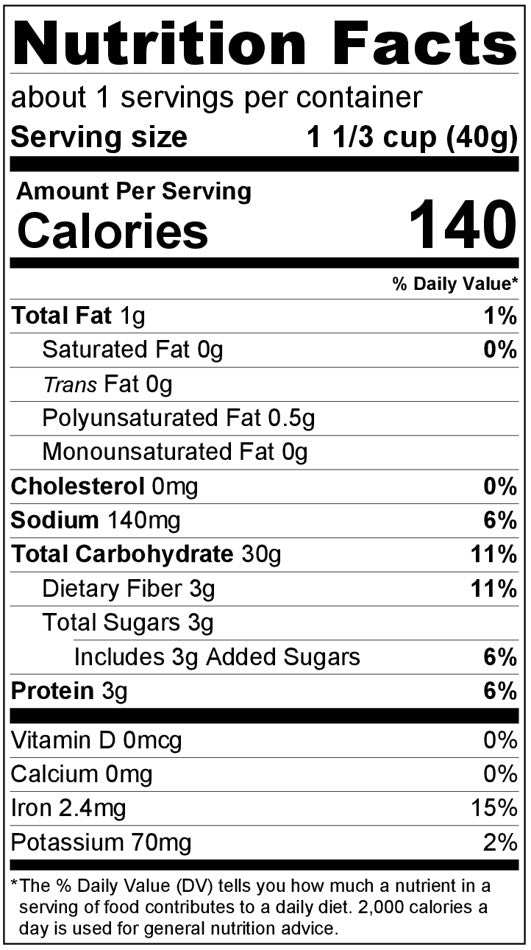 Cereal, Pouch Multigrain Os 300/1oz