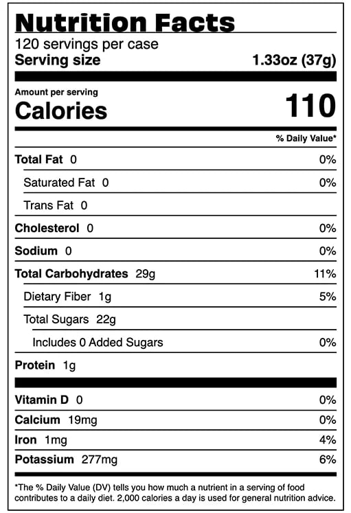 Dried, Raisins 120/1.33oz