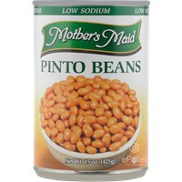 Veg, Pinto Beans Low Sodium Mothers Maid  6/#10